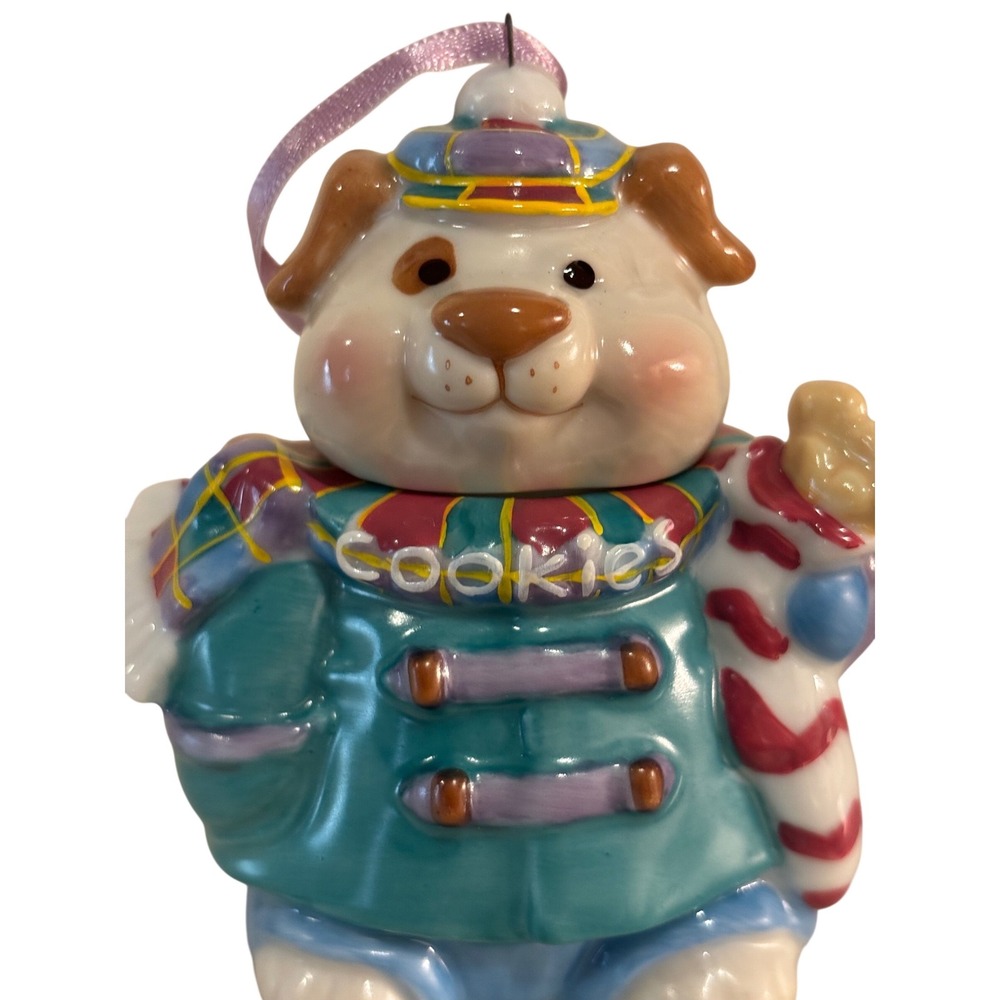 Hallmark Keepsake Ornament 1996 Clyde‎ Cookie Jar Friends Dog Vintage Porcelain